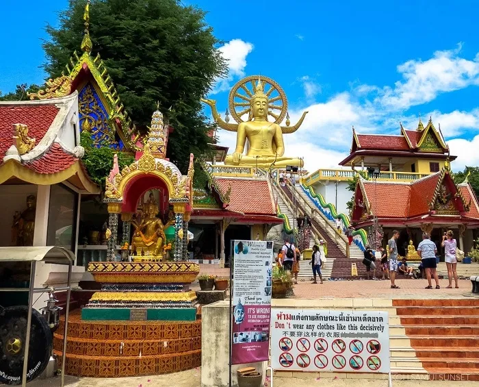 Đầu năm thăm đền Big Buddha và chiêm bái tượng đại Phật ở Koh Samui, Thái  Lan