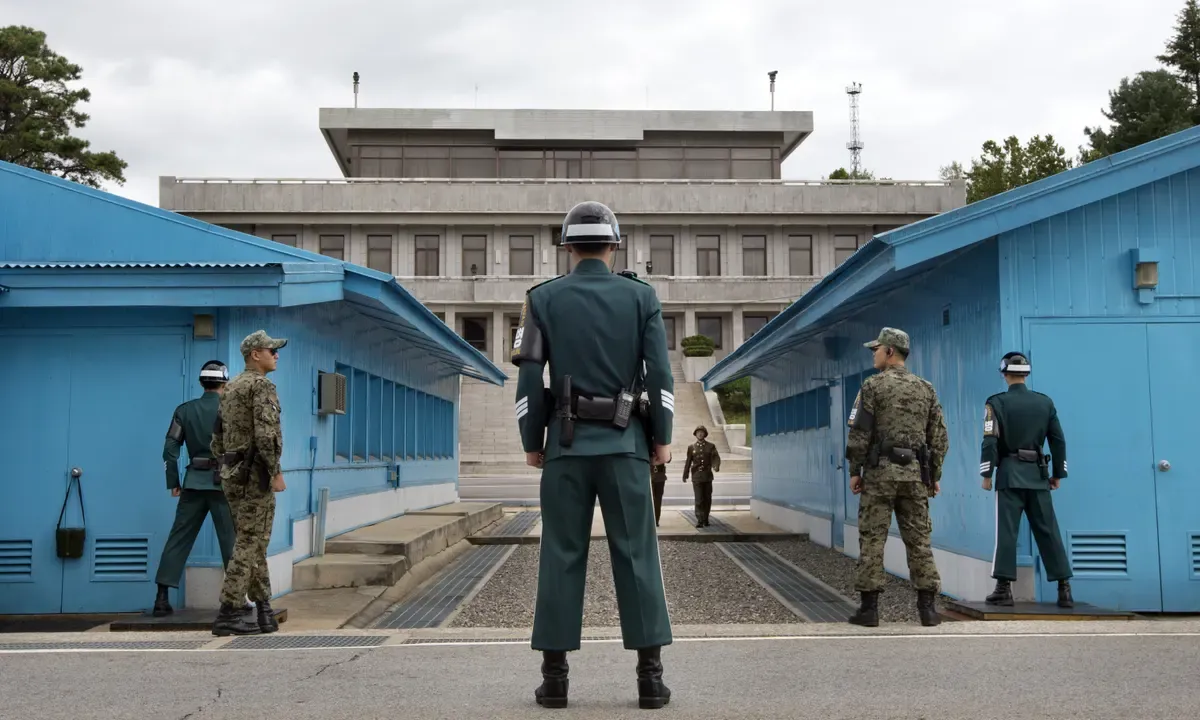 Vị trí ngăn cách Triều Tiên và Hàn Quốc