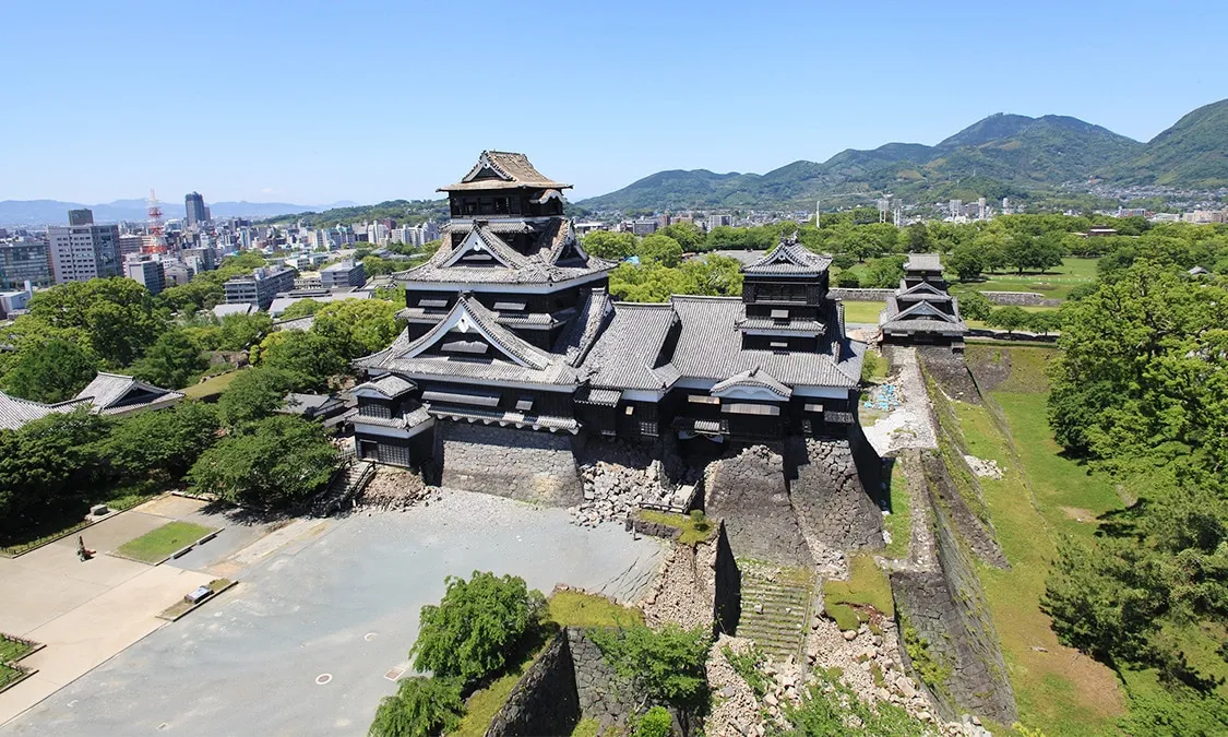 Lâu đài Kumamoto được xem như biểu tượng của nơi đây