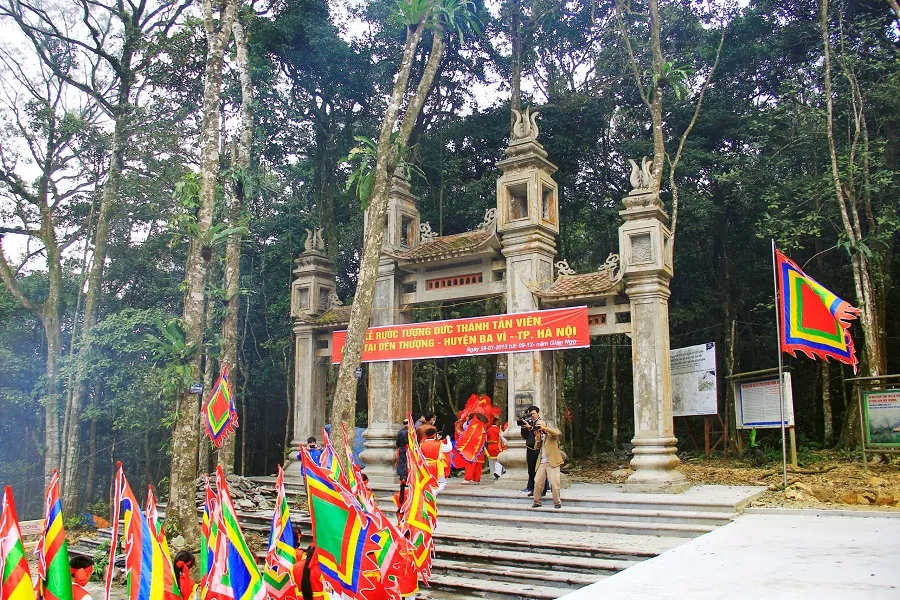Thuong Ba Vi Temple is sacred