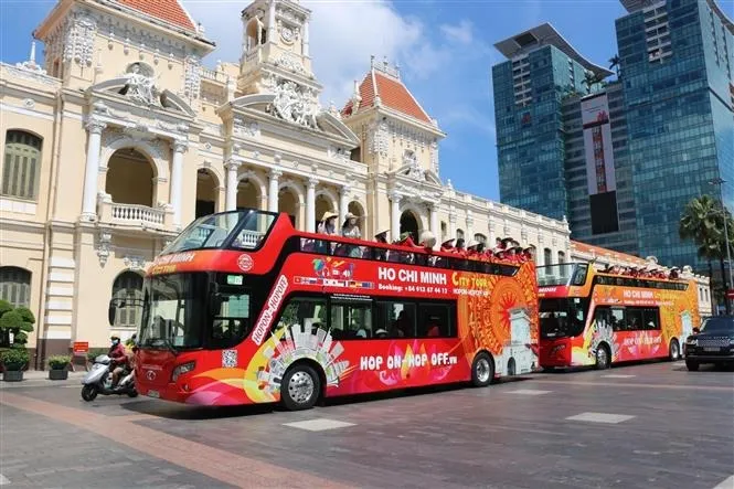 see Saigon by double-decker bus throughout the city