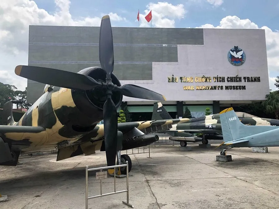 The War Remnants Museum is located in the center of Ho Chi Minh City