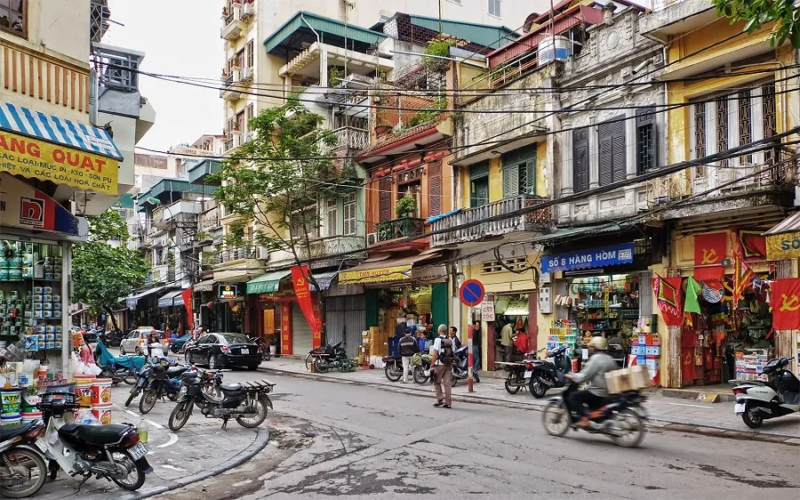Hanoi's Old Quarter is crowded
