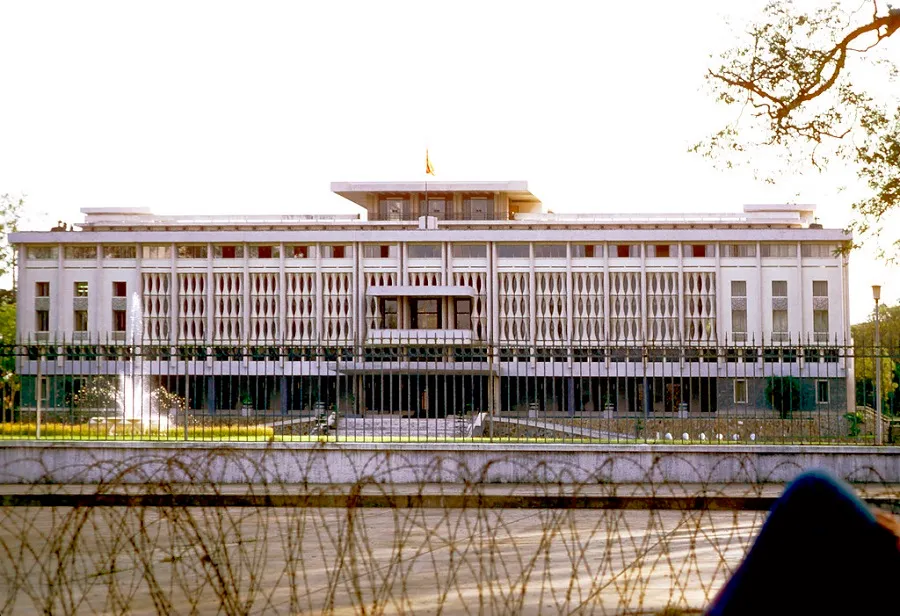 Independence Palace behind the main gate
