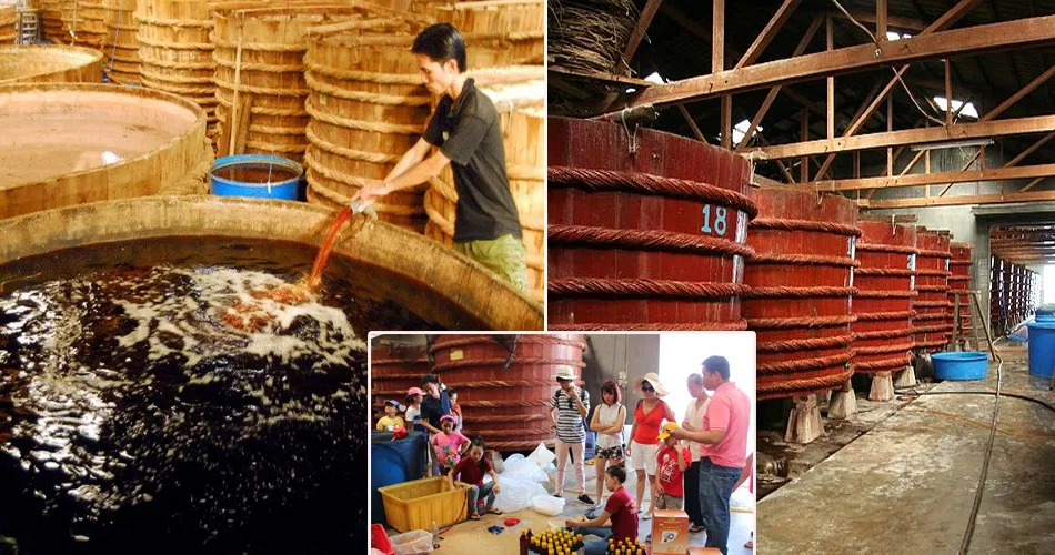 Fish sauce production facility in Phu Quoc