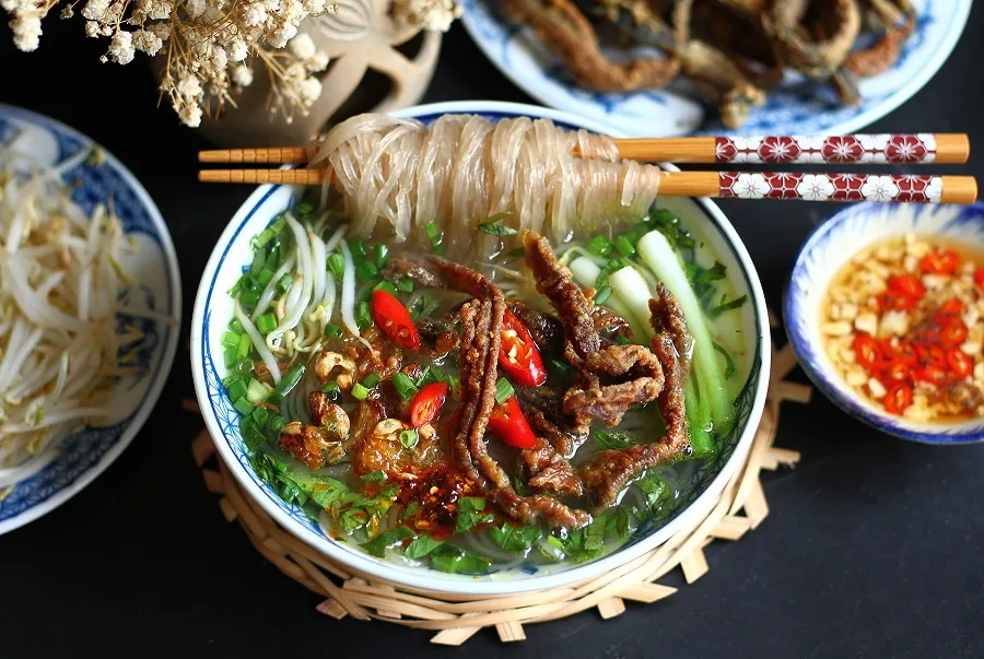 Eel vermicelli is an attractive traditional dish rich in nutrients
