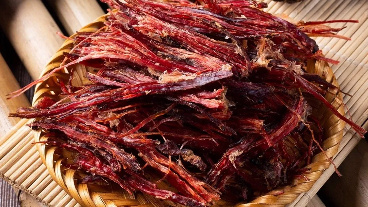 Smoked buffalo meat specialty of the Northwest mountains and forests