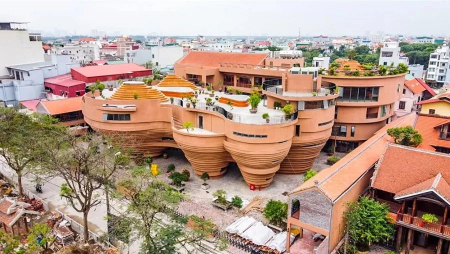 Unique cascading spiral architecture
