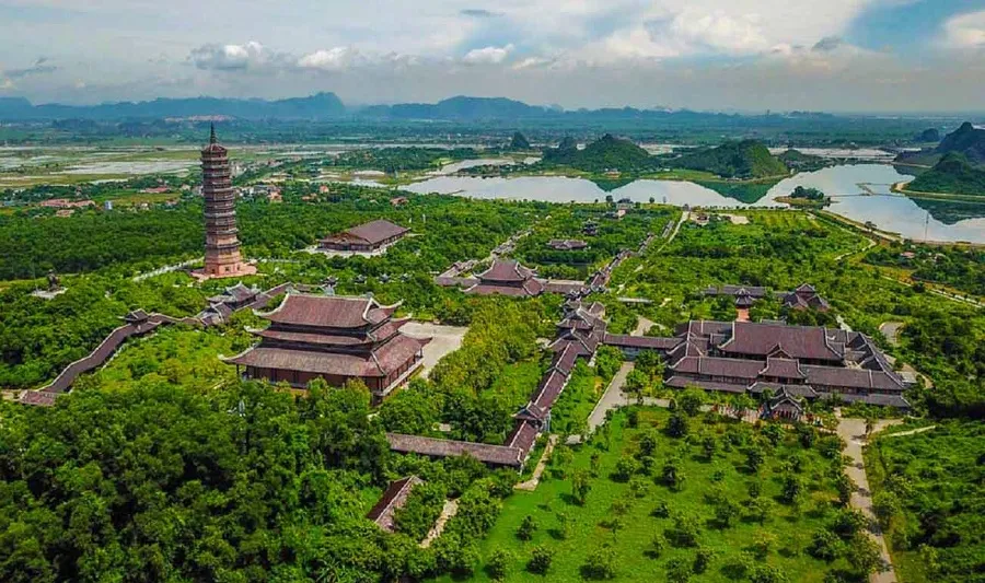Bai Dinh Pagoda with large construction scale
