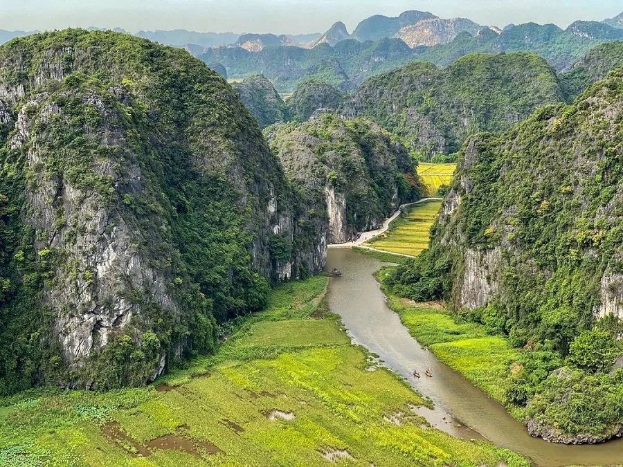 Tam Coc Bich Dong is majestic from above
