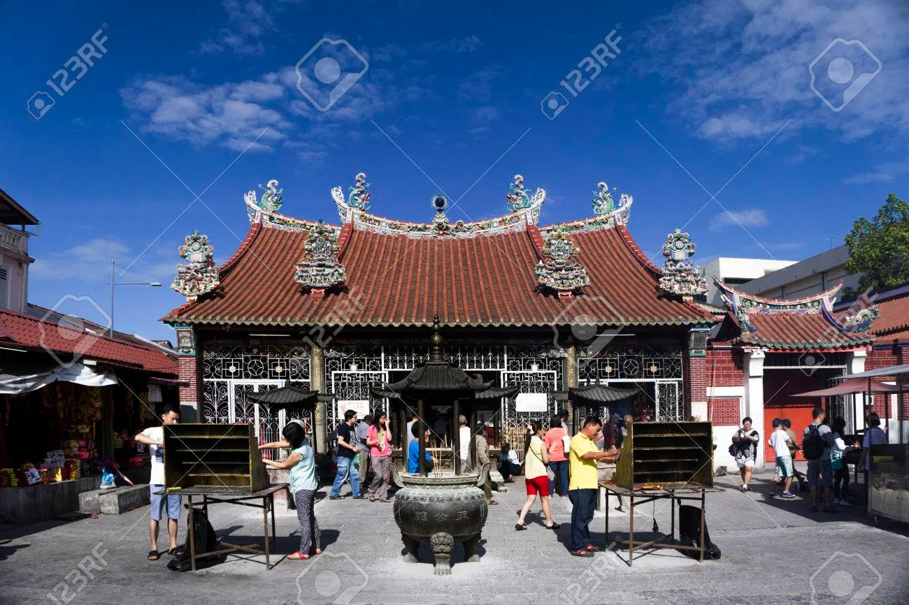 Chinese Kuan Yin Teng, Or Temple Of The Goddess Of Mercy In Penang,  Malaysia Asia Stock Photo, Picture And Royalty Free Image. Image 55124648.