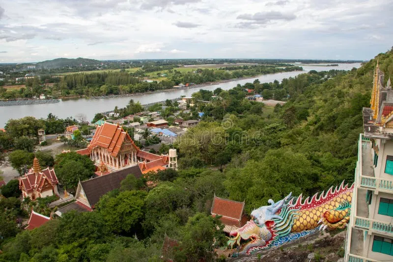 Wat Ban Tham stock photo. Image of landmark, flower - 163416588