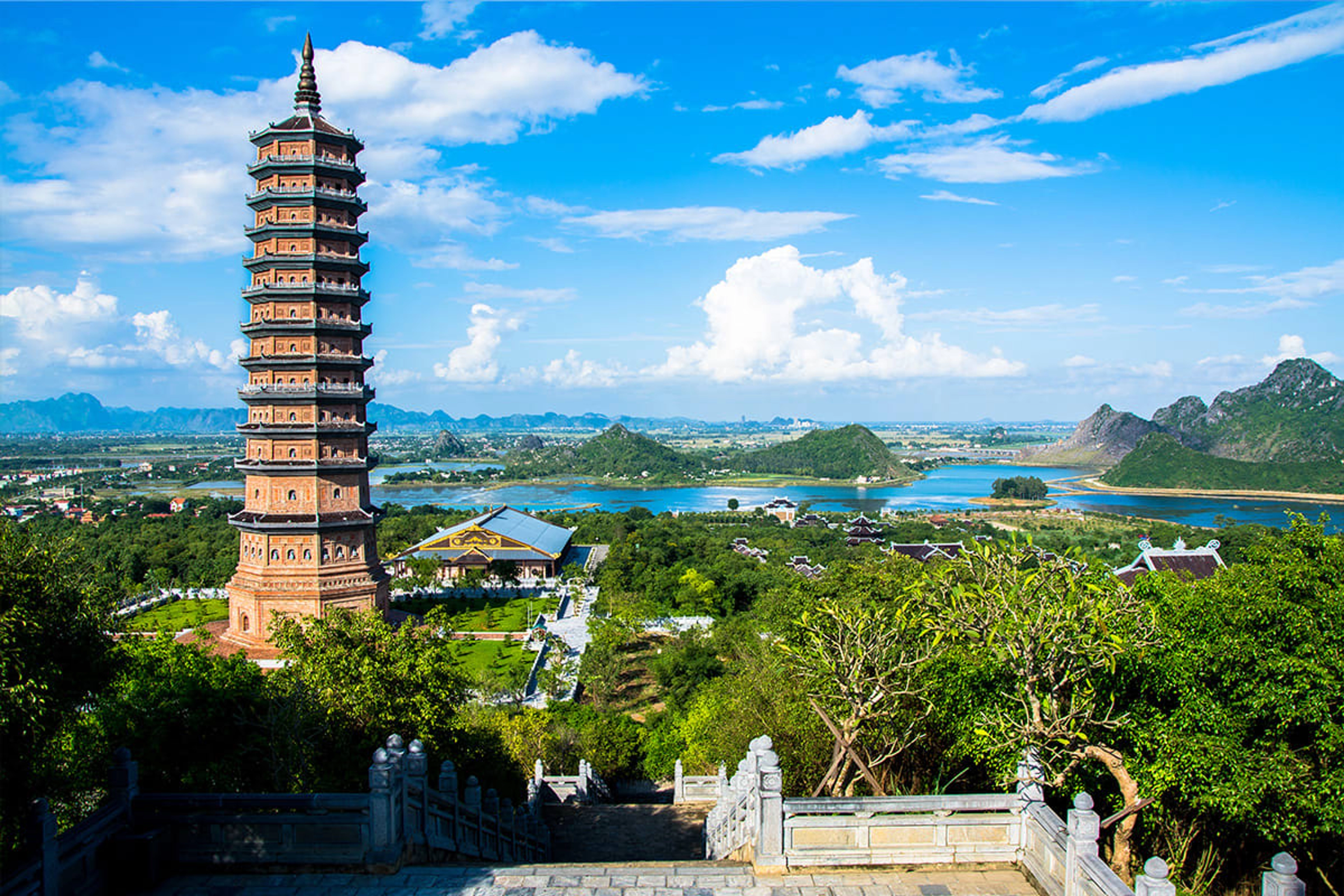 Bai Dinh Pagoda tourism in Ninh Binh Vietnam