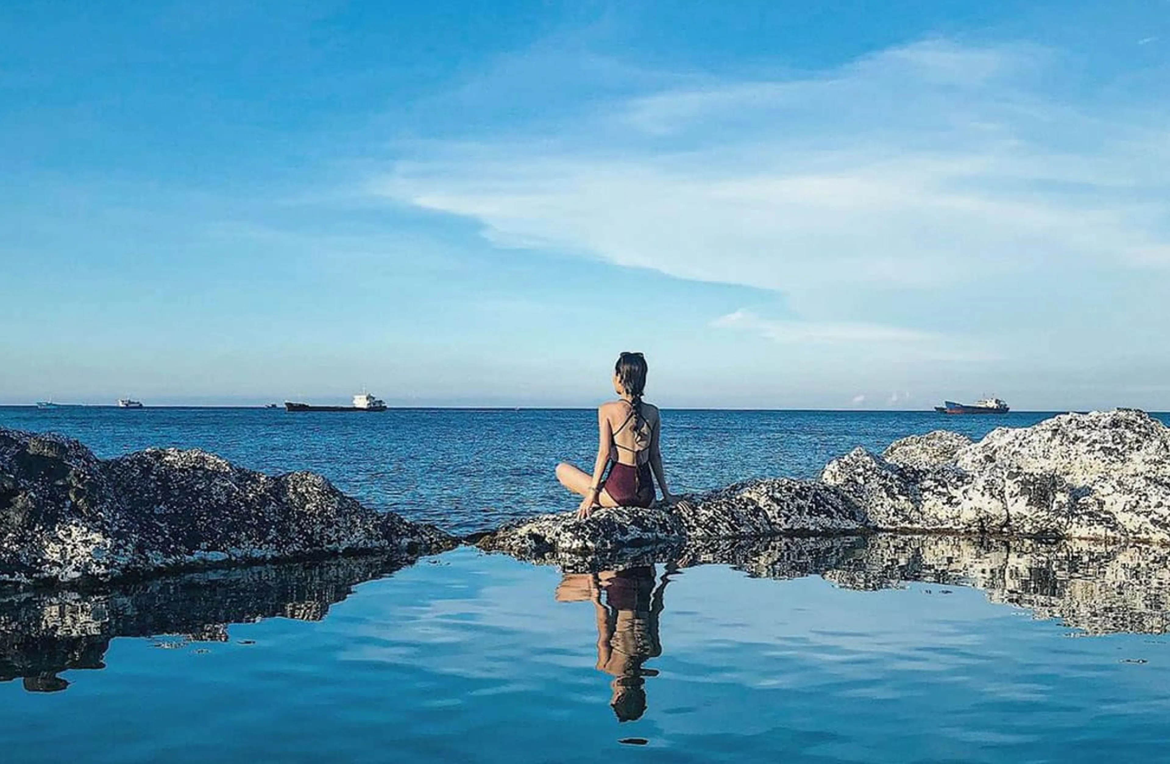 Hồ vô cực đảo Phú Quý đẹp đến ngỡ ngàng hấp dẫn mọi du khách