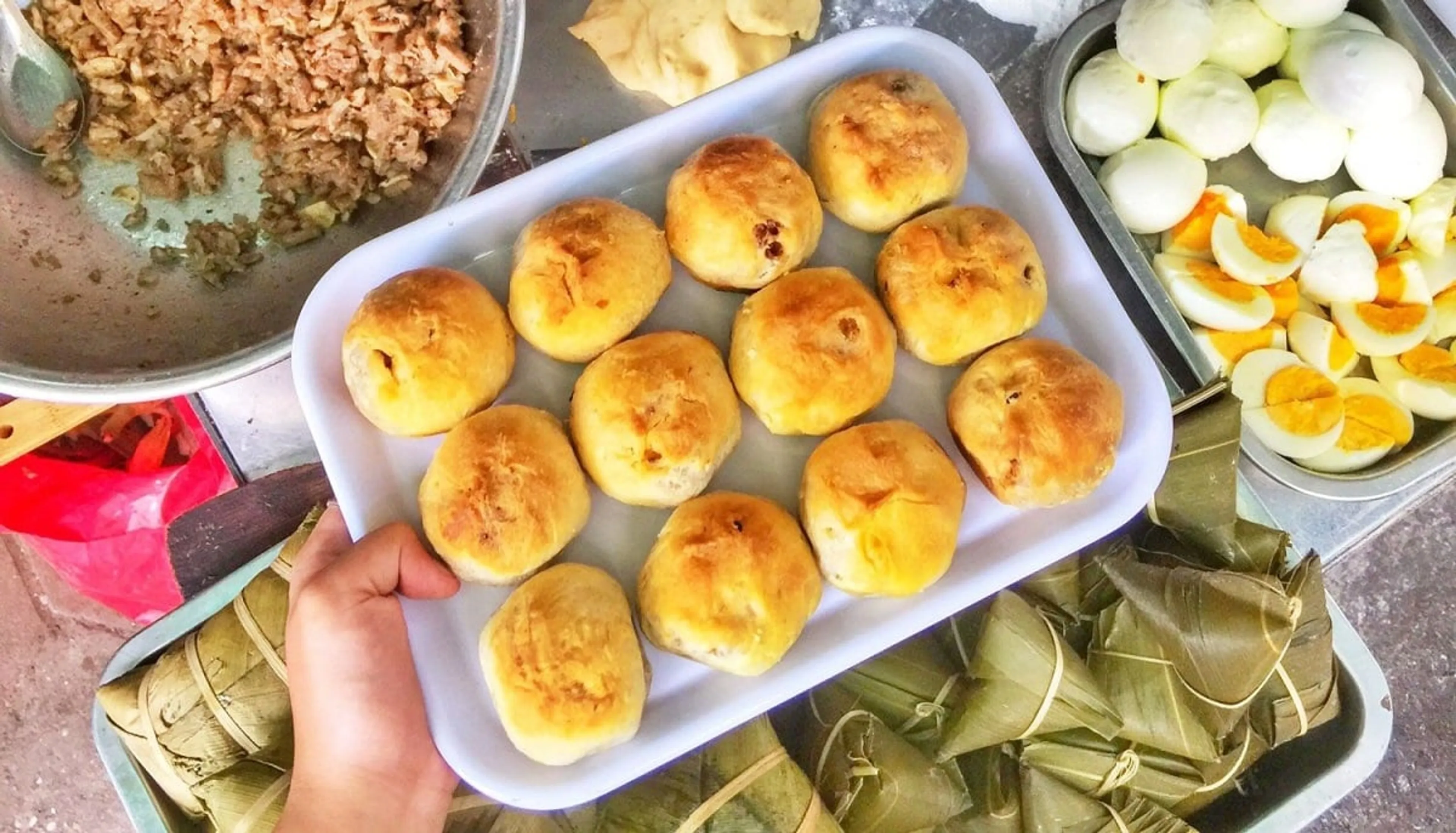 Du lịch Thành Nam thưởng thức món bánh xíu páo Nam Định ngon ngất ngây