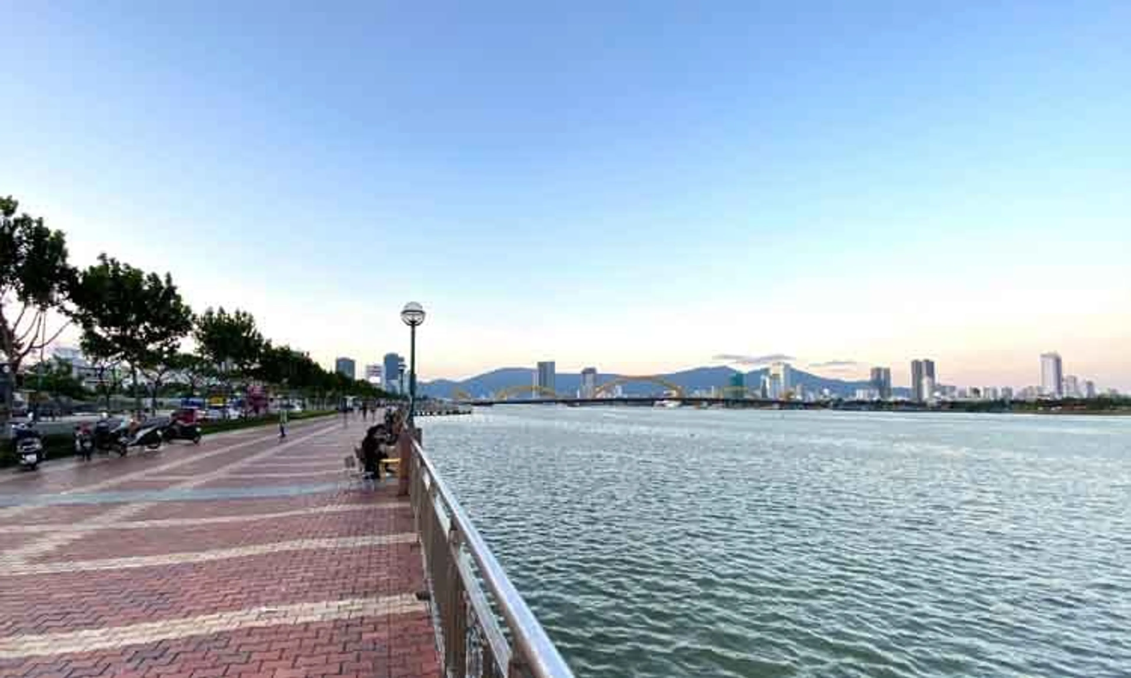 Visit the Korean Living Bridge, a symbol of Danang city