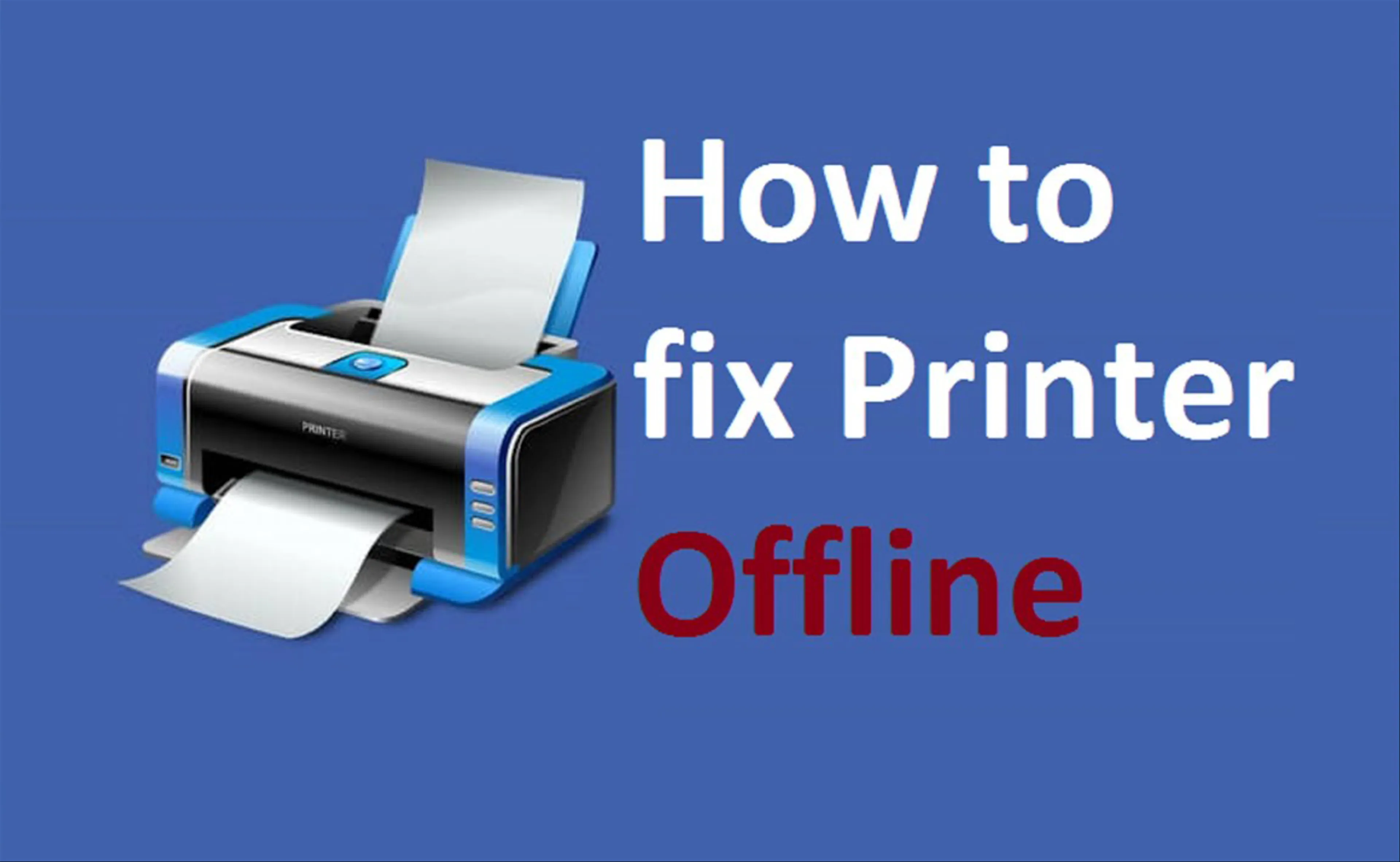 how to fix printer error