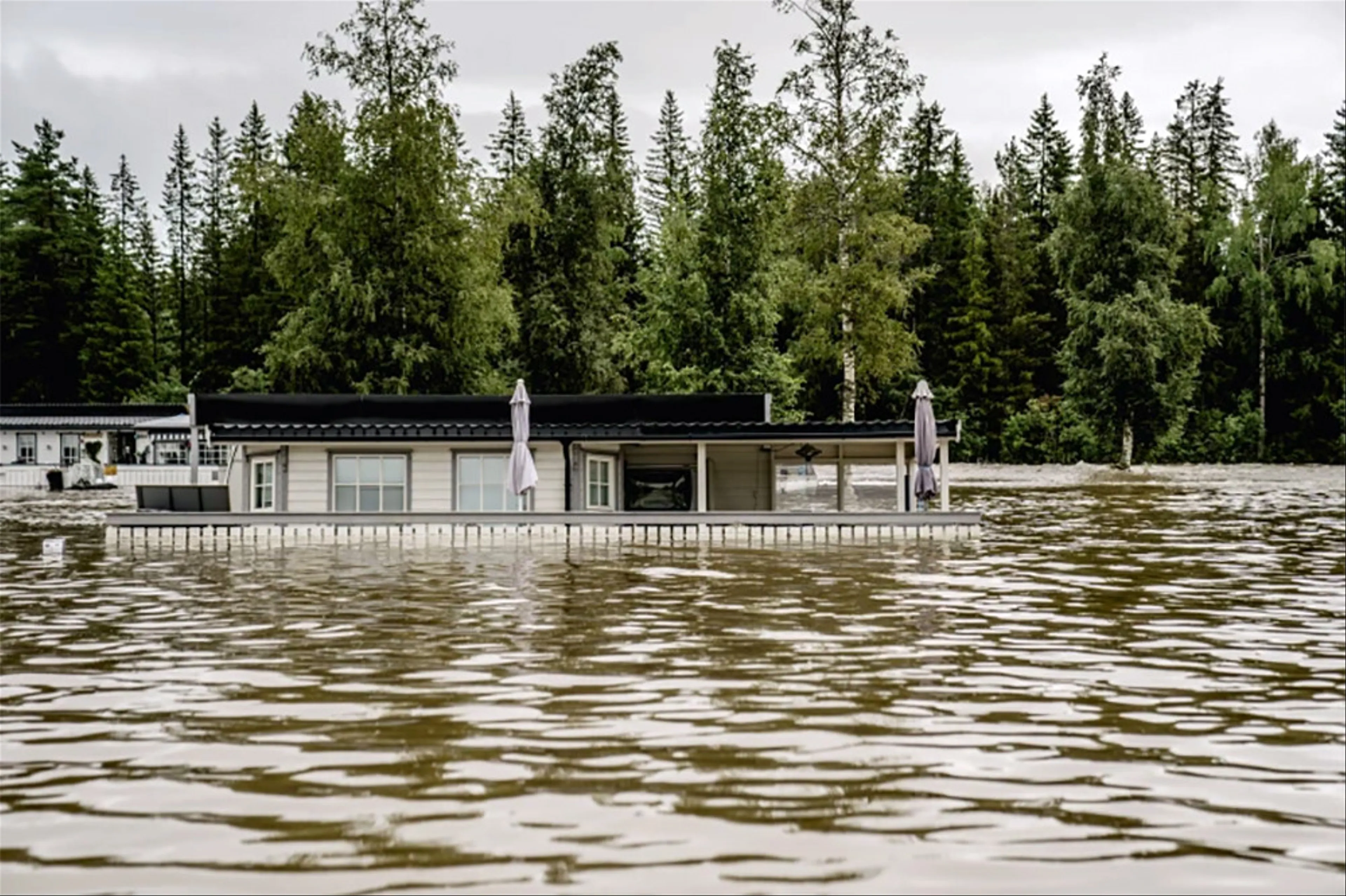 Dam break, serious flooding in Norway due to raging storm