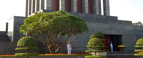 Ho Chi Minh Mausoleum in Hanoi.