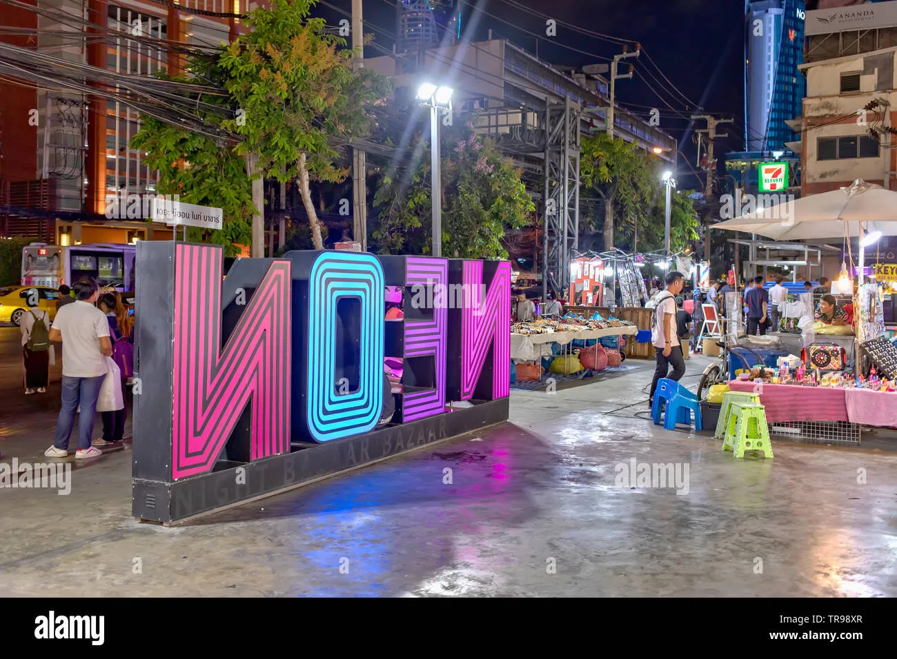 Talad Neon Night Market: A Modern Twist