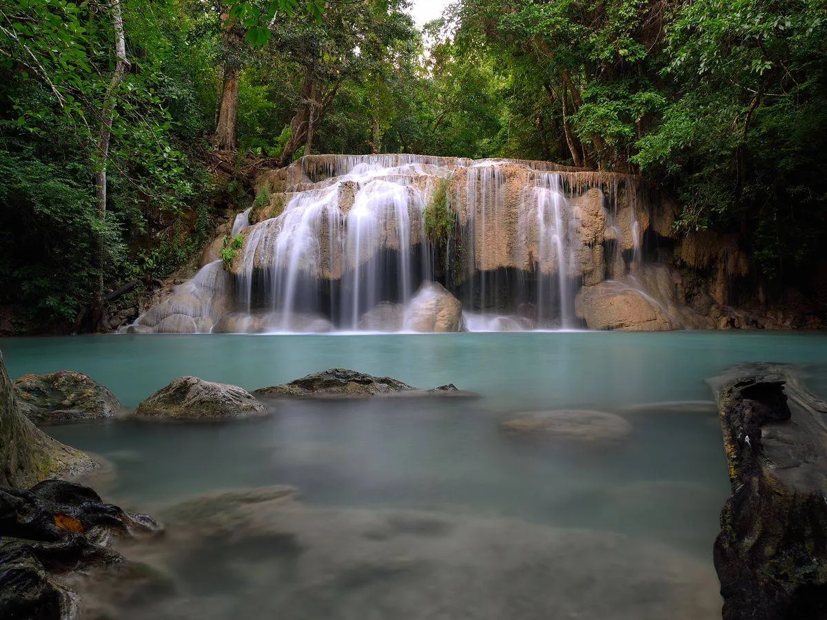 erawan waterfall, erawan national park, kanchanaburi | TakeMeTour