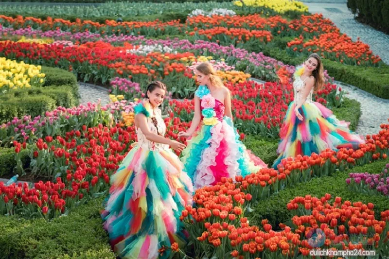 Vườn Hoa Le Jardin D'Amou Bà Nà Hills | Thiên đường 1000 loài hoa
