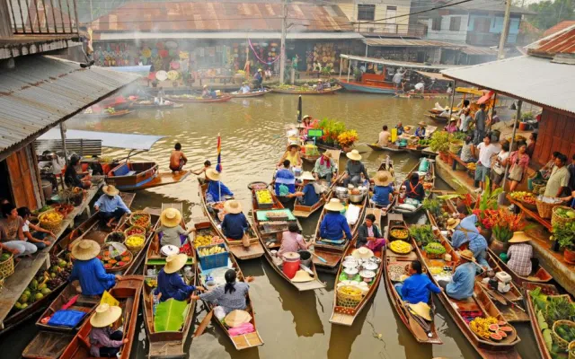 Giới Thiệu Về Chợ Nổi Damnoen Saduak