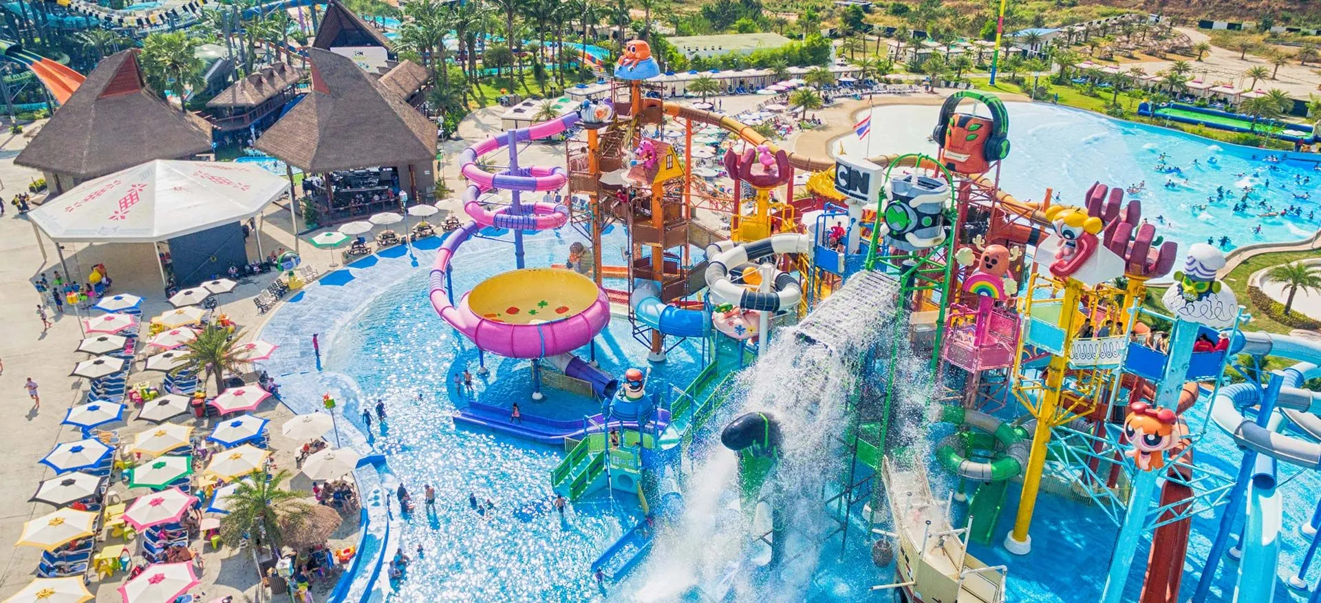 The World's First Cartoon Network Themed Water Park. We've taken Asia's #1 Cartoon Channel and transformed it into … | Cartoons channel, Thailand travel, Water park