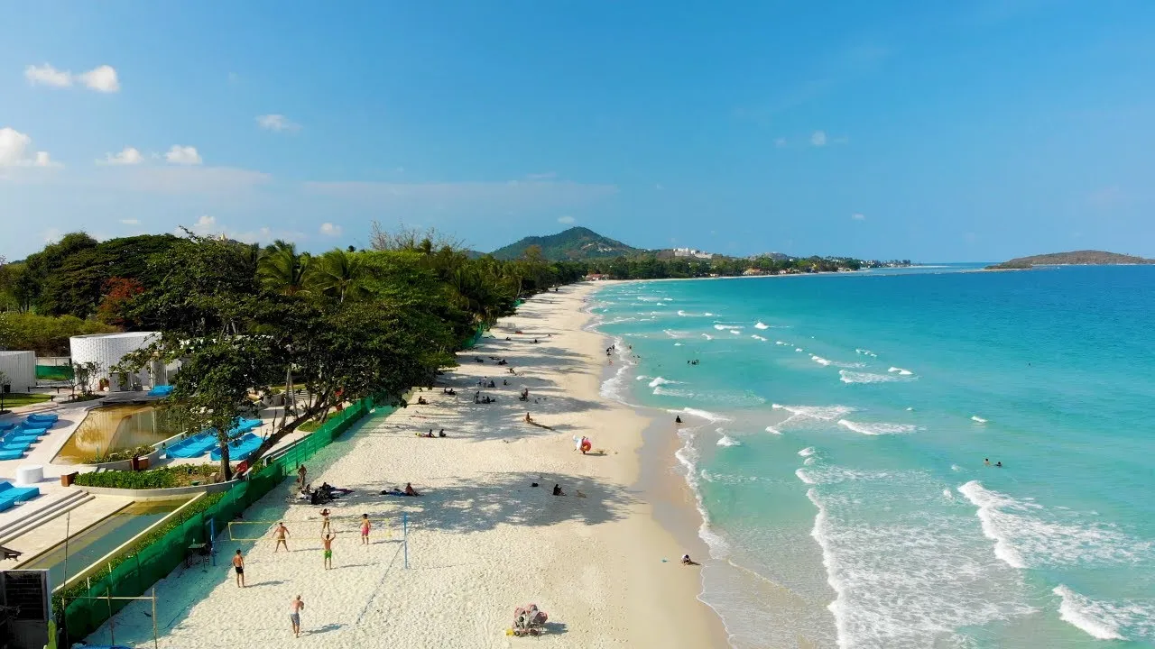 Chaweng Beach by drone - Koh Samui - Thailand (4K) (2023) - YouTube