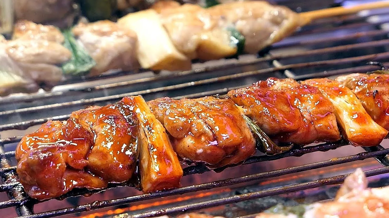 Dakkochi: Grilled Chicken Skewers