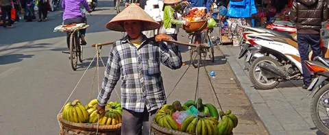 In the streets of Hanoi