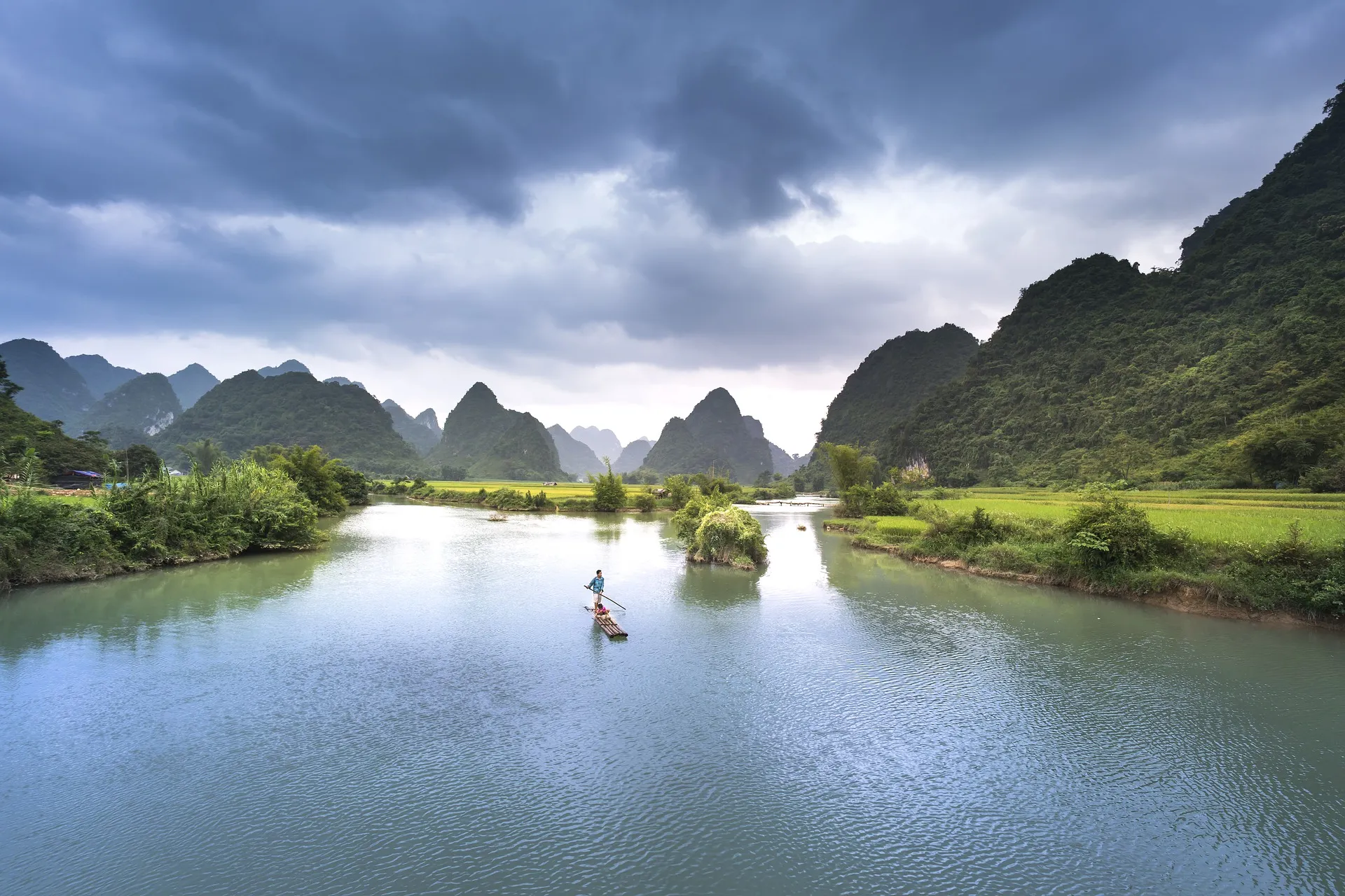 vietnam countryside after the rain