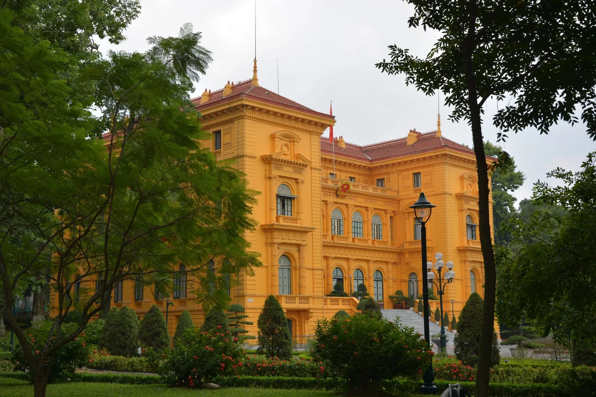 exterior of the presidential palace
