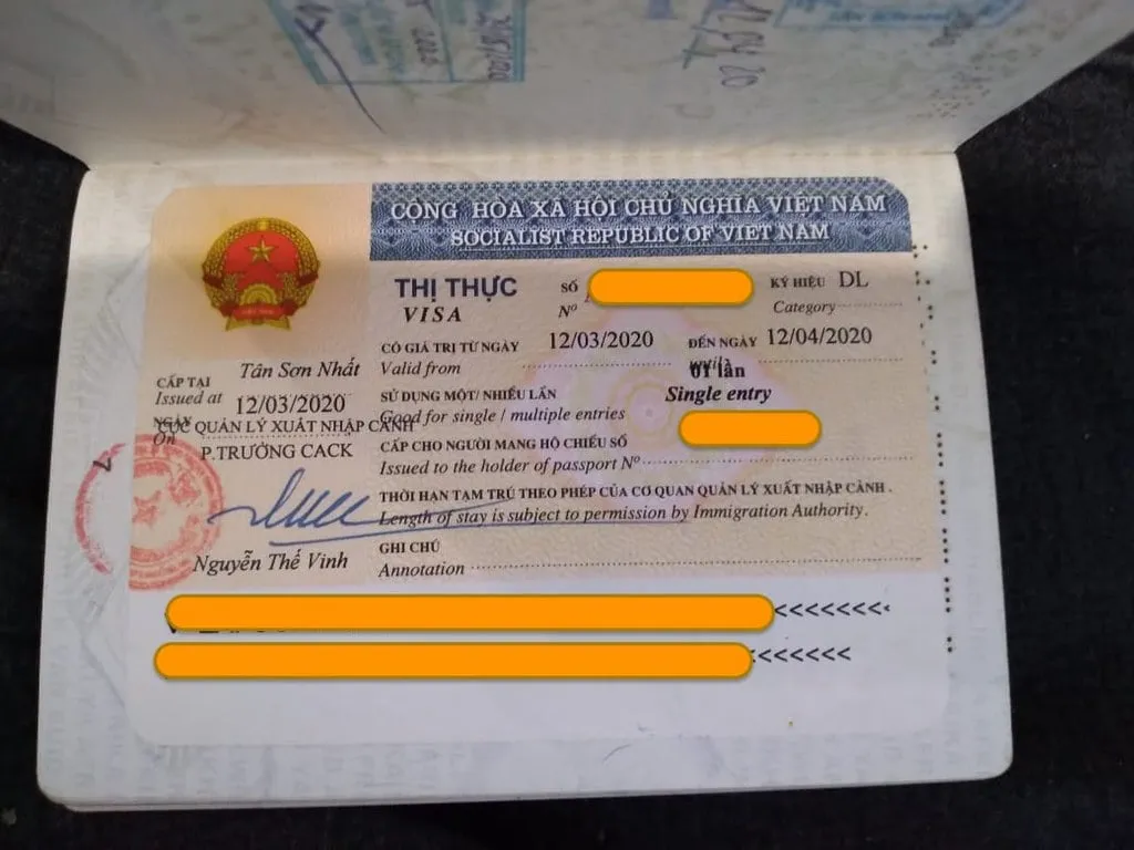 Vietnam visa