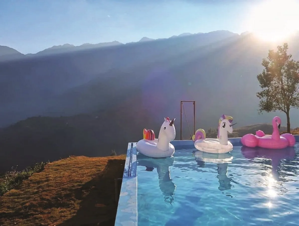 Infinity swimming pool