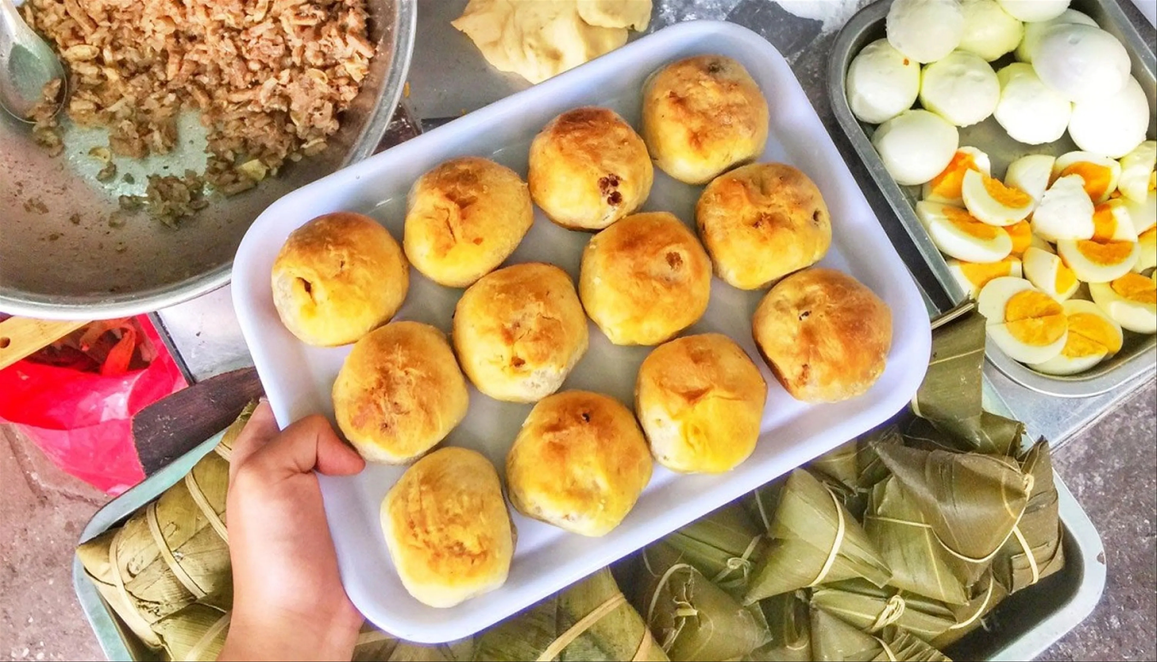 Du lịch Thành Nam thưởng thức món bánh xíu páo Nam Định ngon ngất ngây