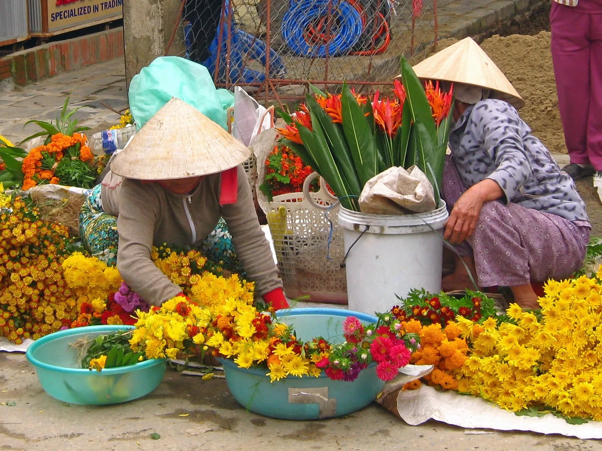 Flower market in Vietnam