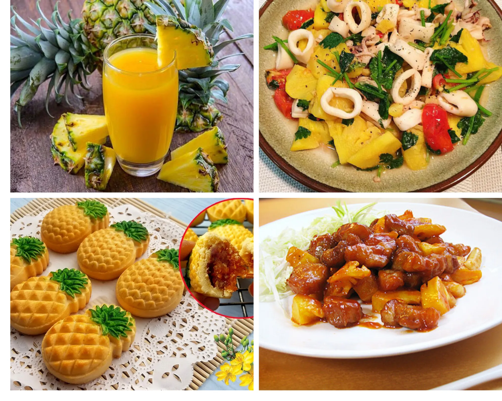 Các món từ dứa Hướng Đạo Vĩnh Phúc