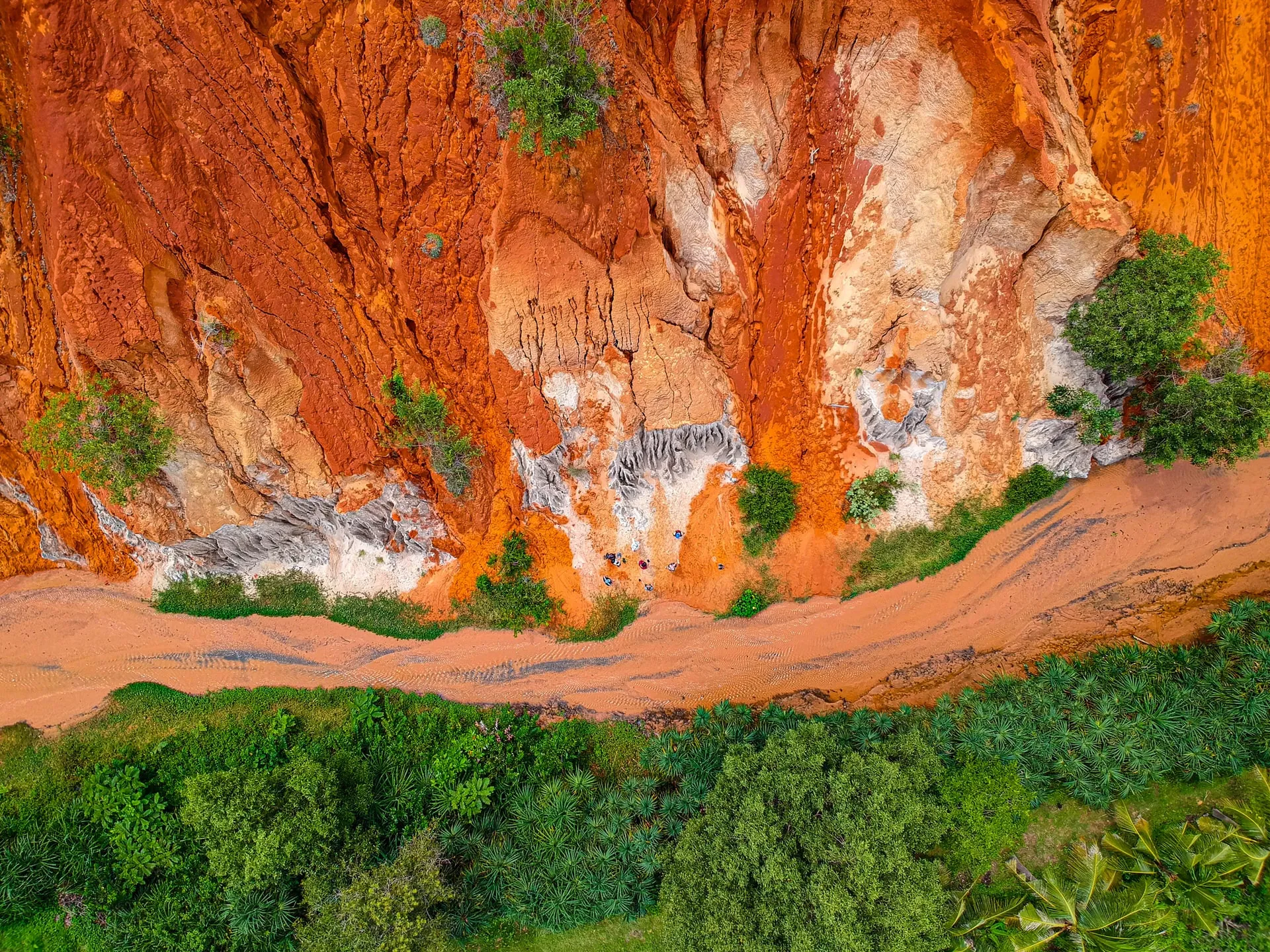 aerial view of the fairy stream