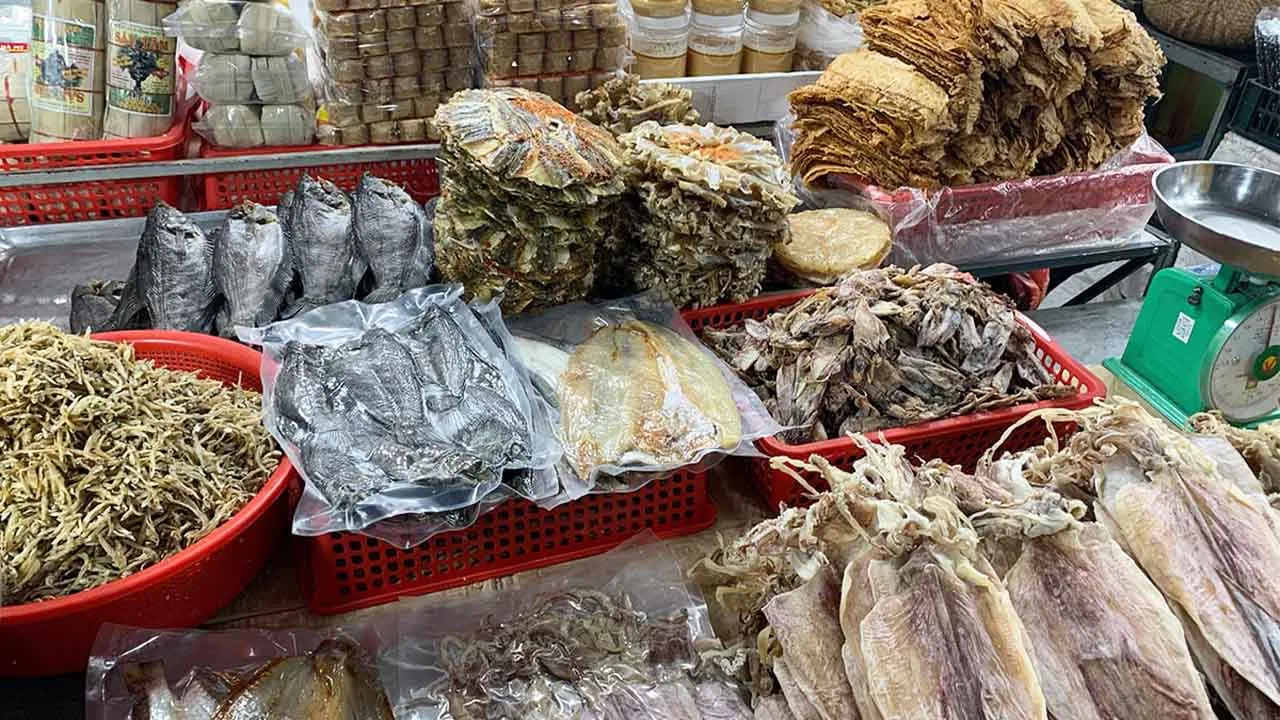 Hải sản khô Kiên Giang