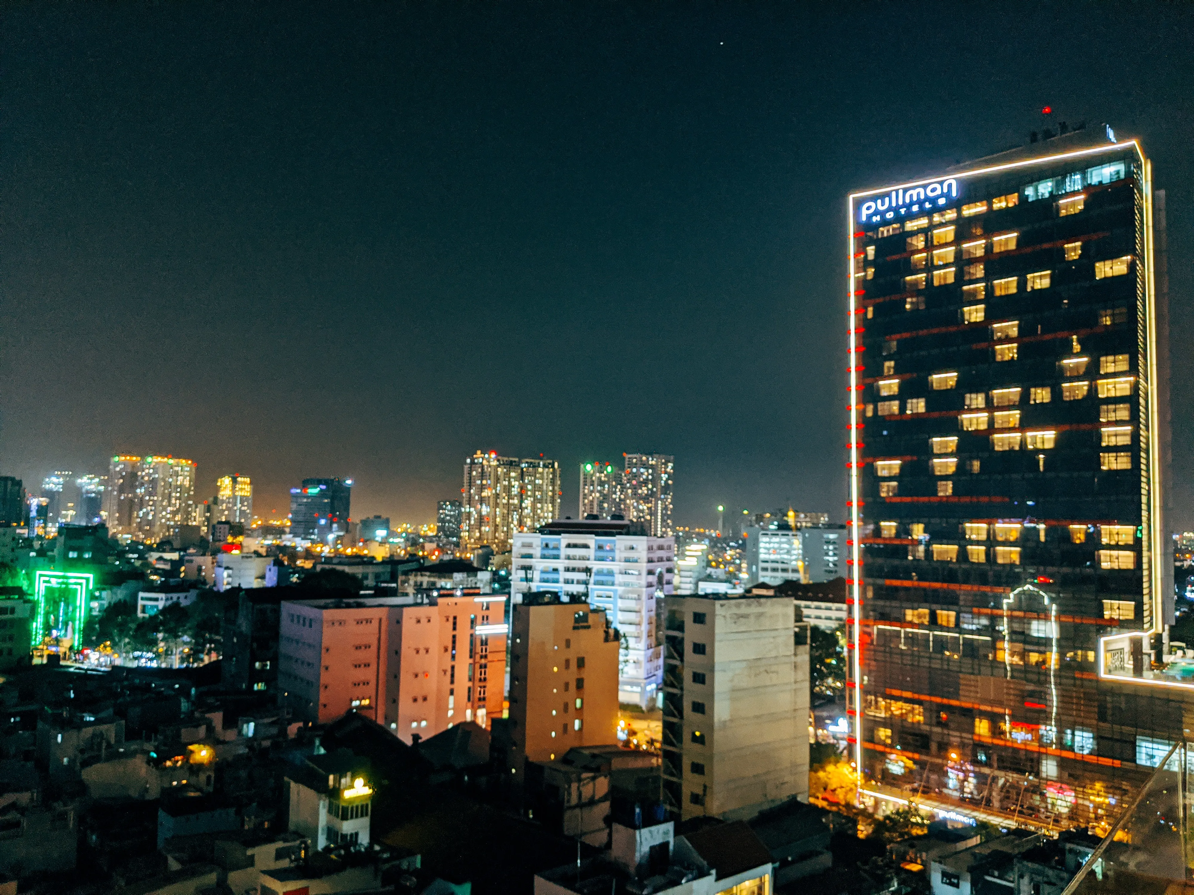 View of Pullman Saigon at night