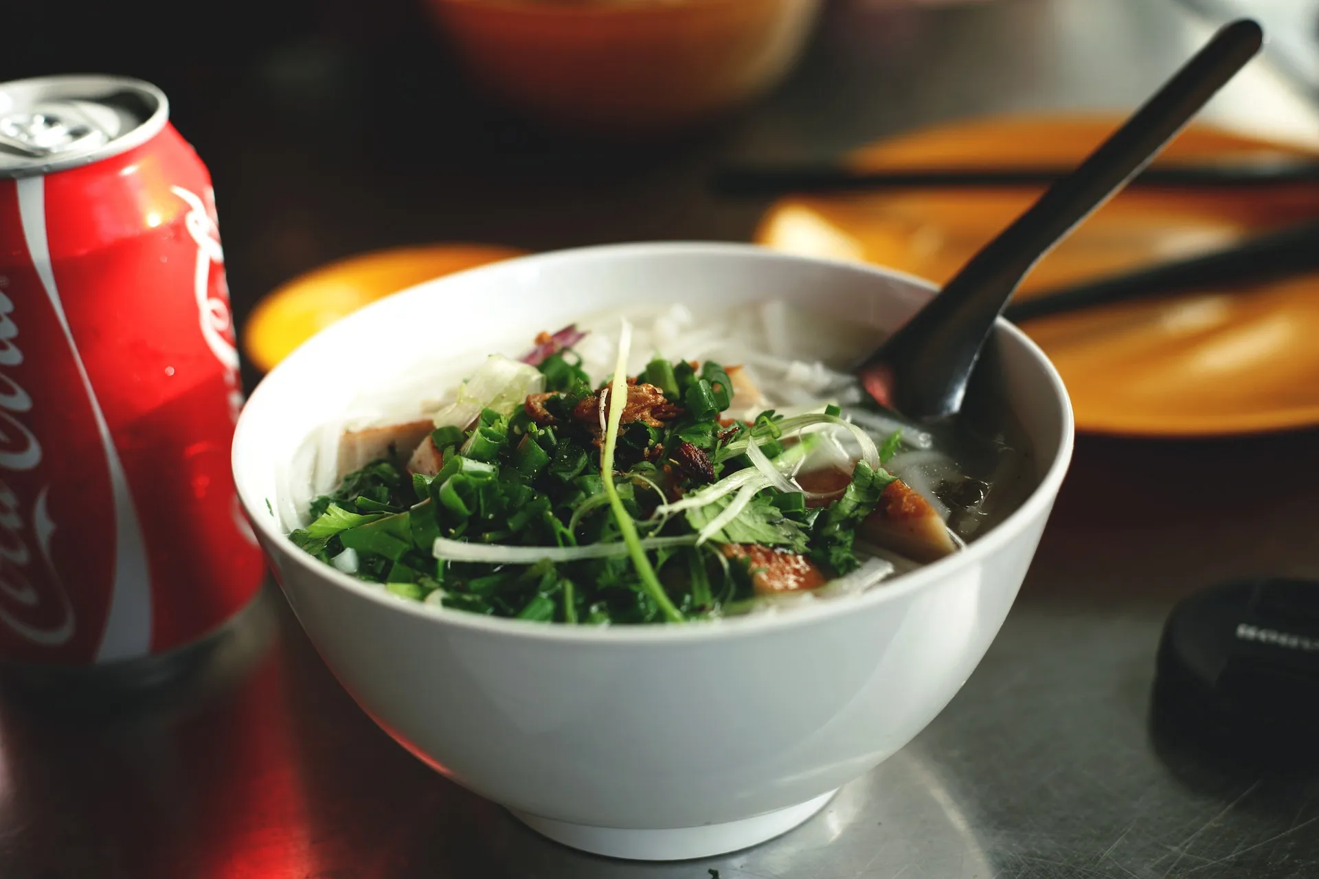 A bowl of pho