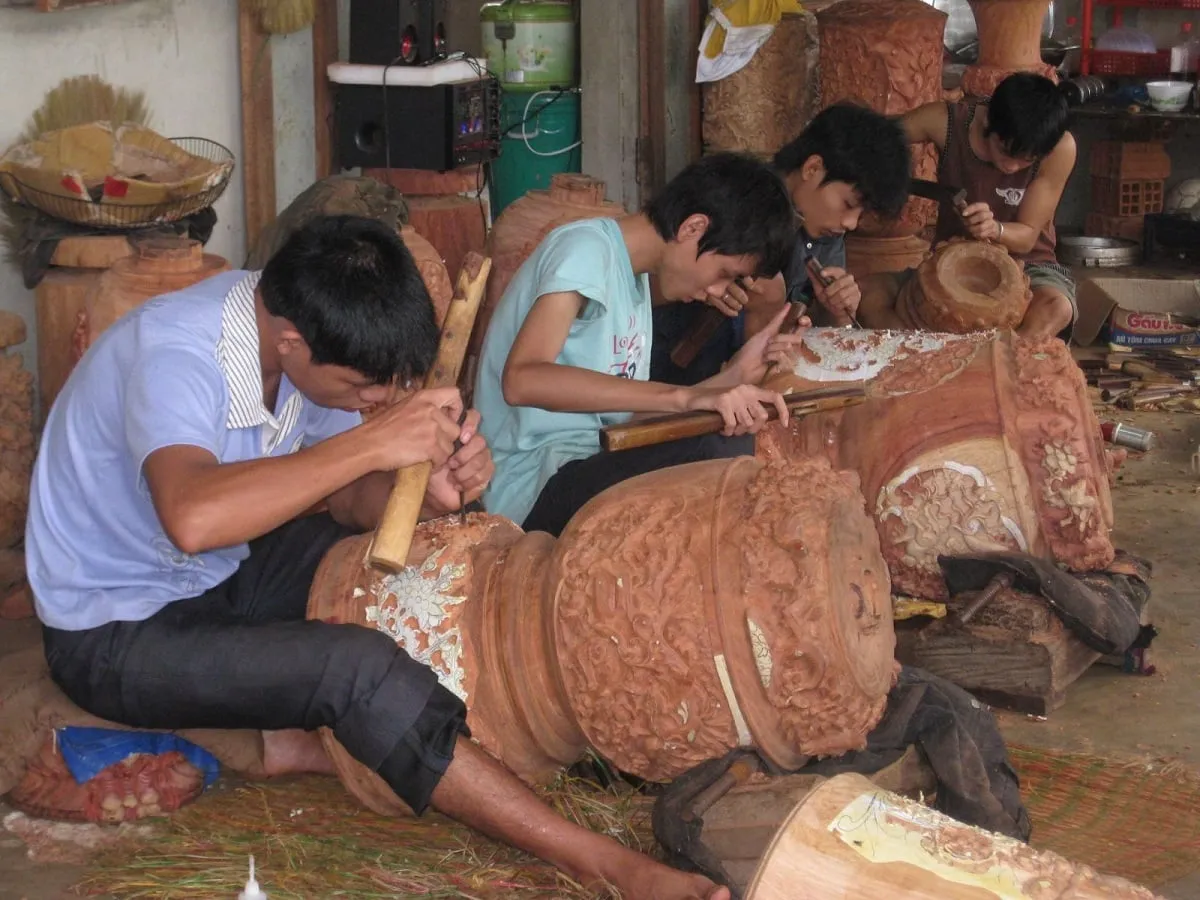 làng nghề làm mộc Kim Bồng