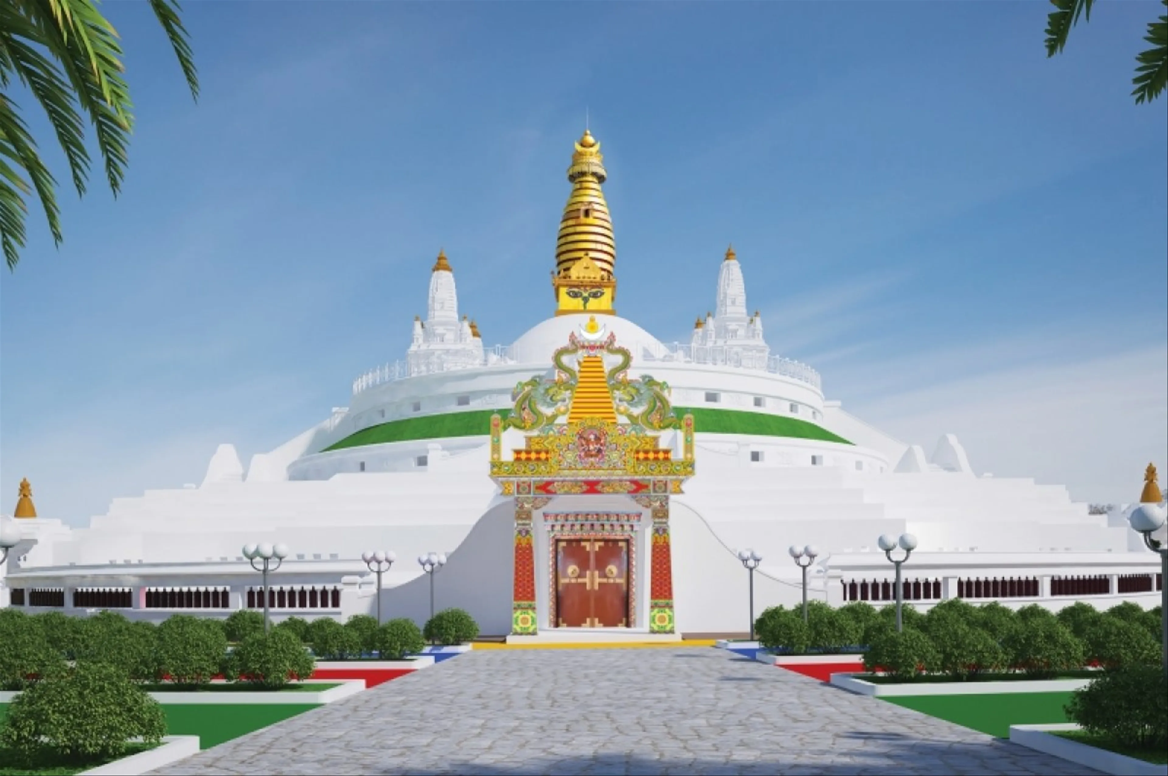 Độc đáo kiến trúc Đại Bảo tháp Mandala Tây Thiên