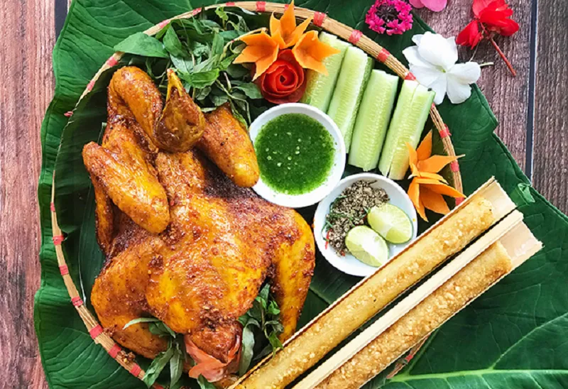 Gà nướng tiêu là món ăn vô cùng thơm ngon