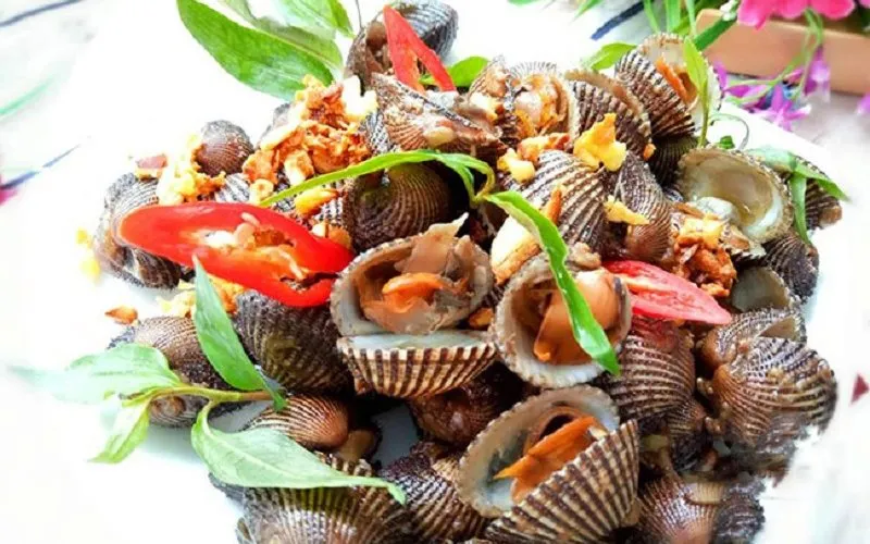 Sò huyết rang ớt