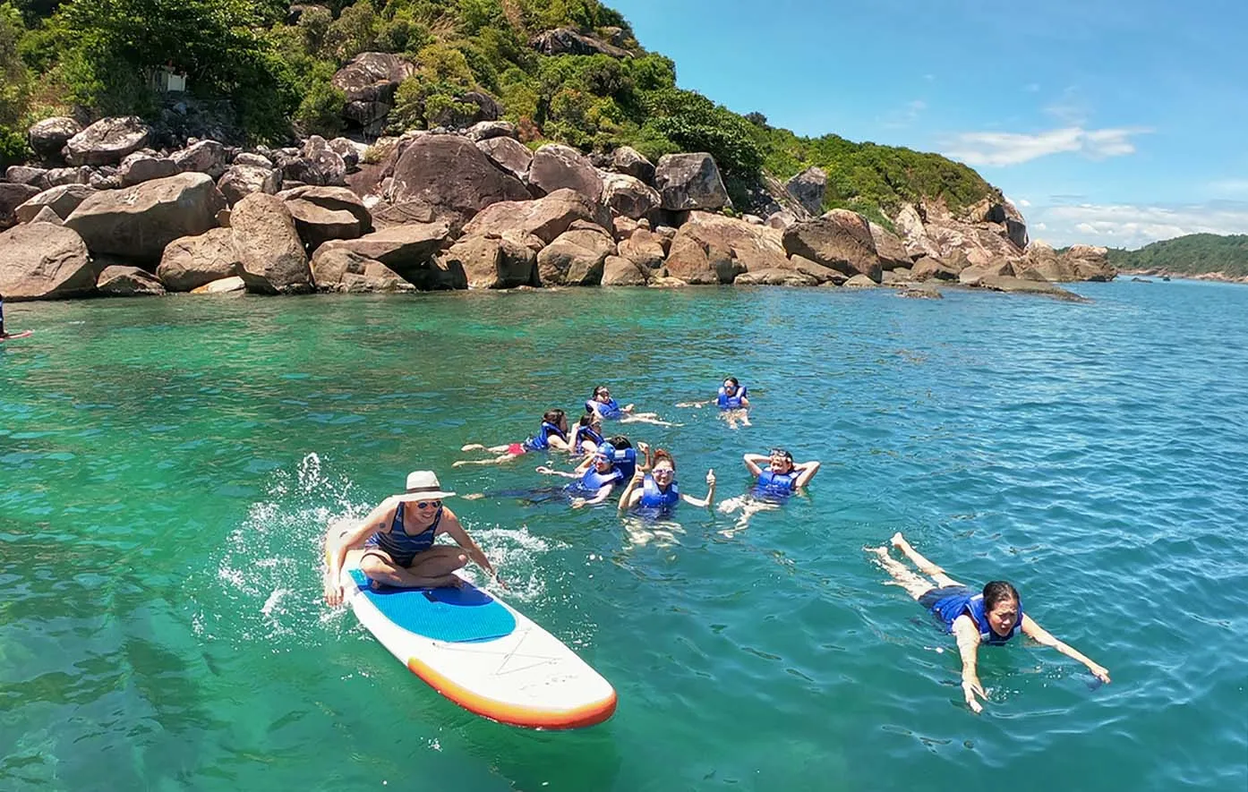 Chèo sup trên biển