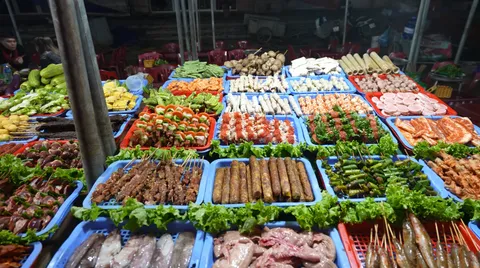 Món nướng tại các chợ đêm