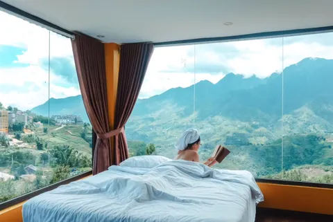 View của homestay ở Sapa vô cùng đẹp
