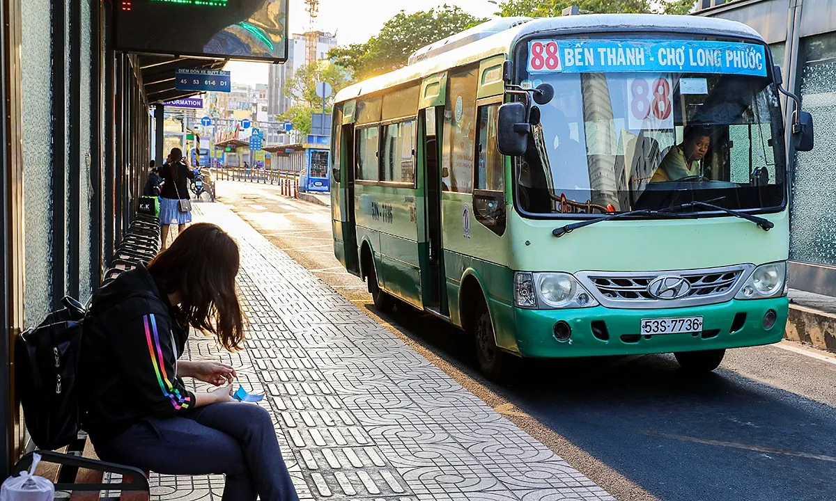 Vietnam bus pick-up point
